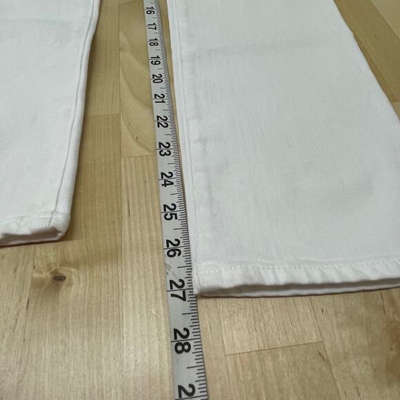 Adriano Goldschmied Mari Crop High Rise Slim Straight White Women's Sz 26R NWT - Picture 10 of 10